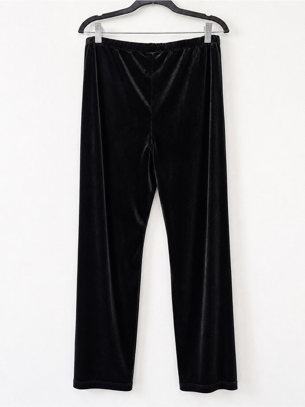 Chico's 1R Black Velvet Wide-Leg Pants - Picture 2 of 2